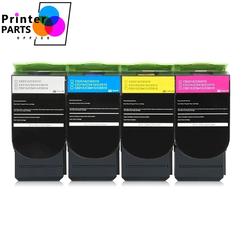 

Картридж с тонером CMYK 4K 3K для Lexmark CX310n CX510de CX510dte CX510dthe CX310 CX310dn CX410 CX510 CX410n CX410dn CX410dnt