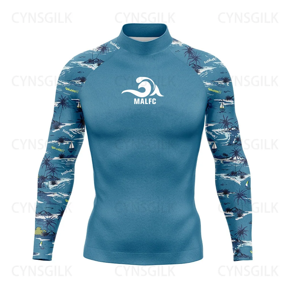 Rash guard Men Women Surfing Swimsuit Wear UPF 50 Water Sport Long Sleeve T-shirt Swimwear snorkeling