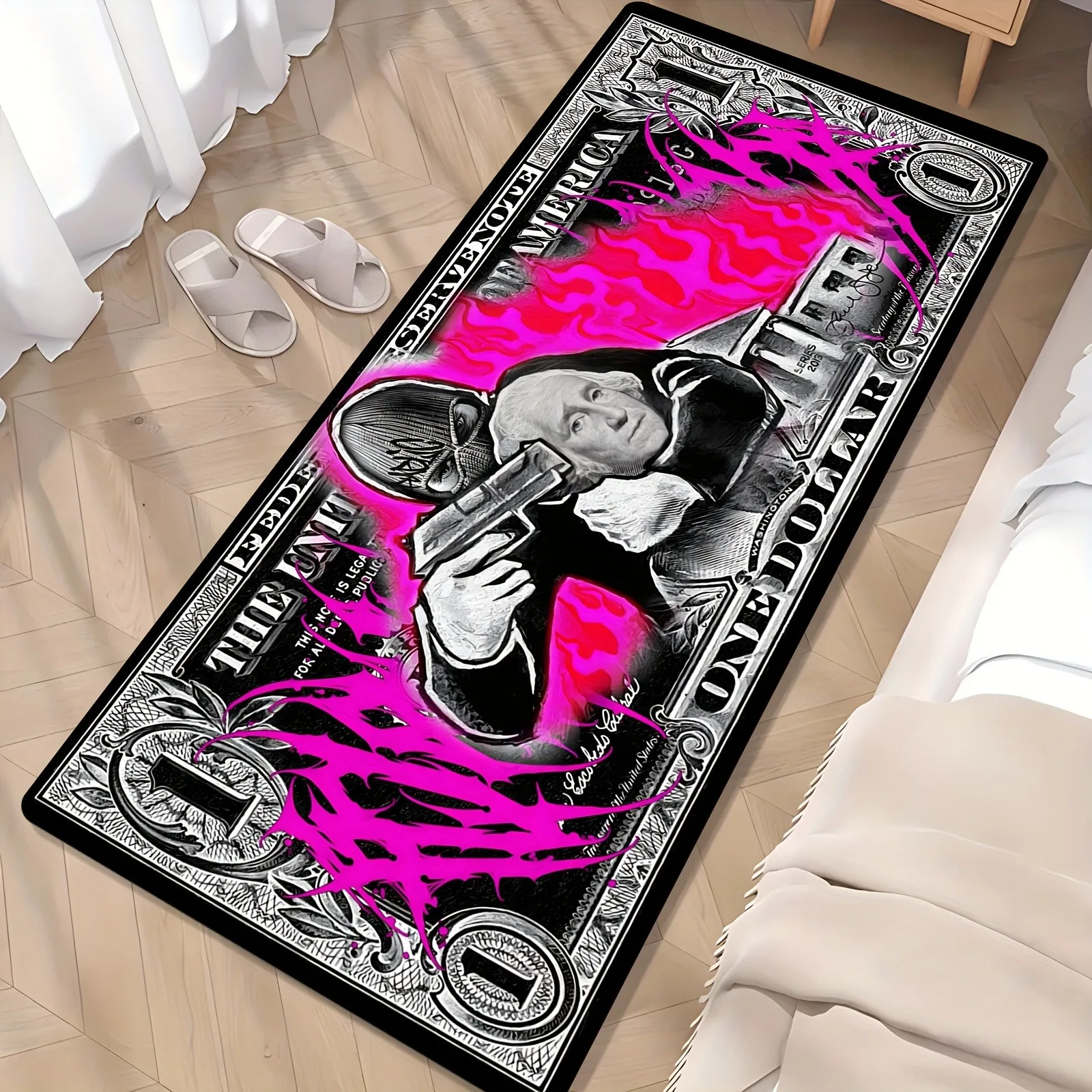 Bedroom Carpet Non-slip Dirt-resistant Wear-resistant Floor Mat US Dollar Bedside Rugs Long Home Decoration Mats Alfombra 침실 카펫 2