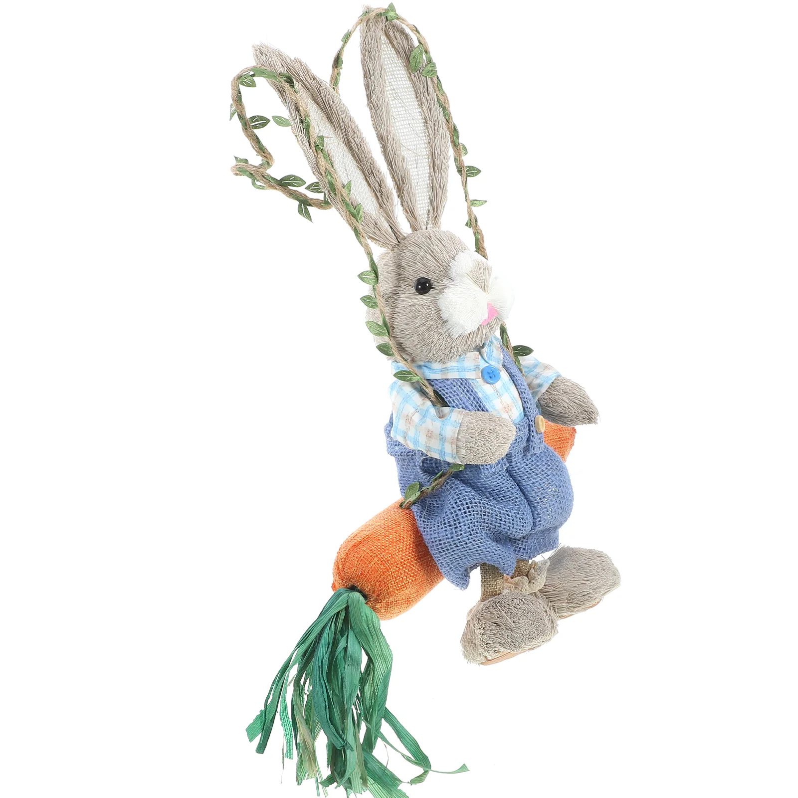 

Swing Rabbit Garden Statue Kawaii Rabbit Figure Tree Hanging Animal Sculpture Easter Wedding Parties Decorations