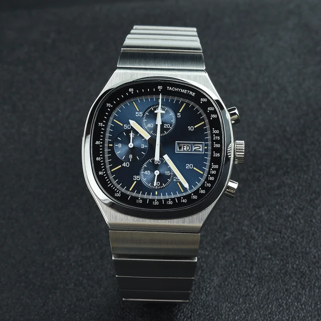 Hruodland 2025 New F022 Retro Quartz Chronograph Men Watches