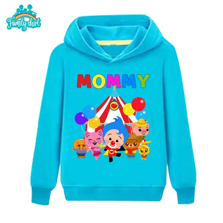 Family Matching Sets Sweatshirt Hoodies Mommy Daddy Family Hoodies Brother Sister Birthday Party Custom Name Clothing 4