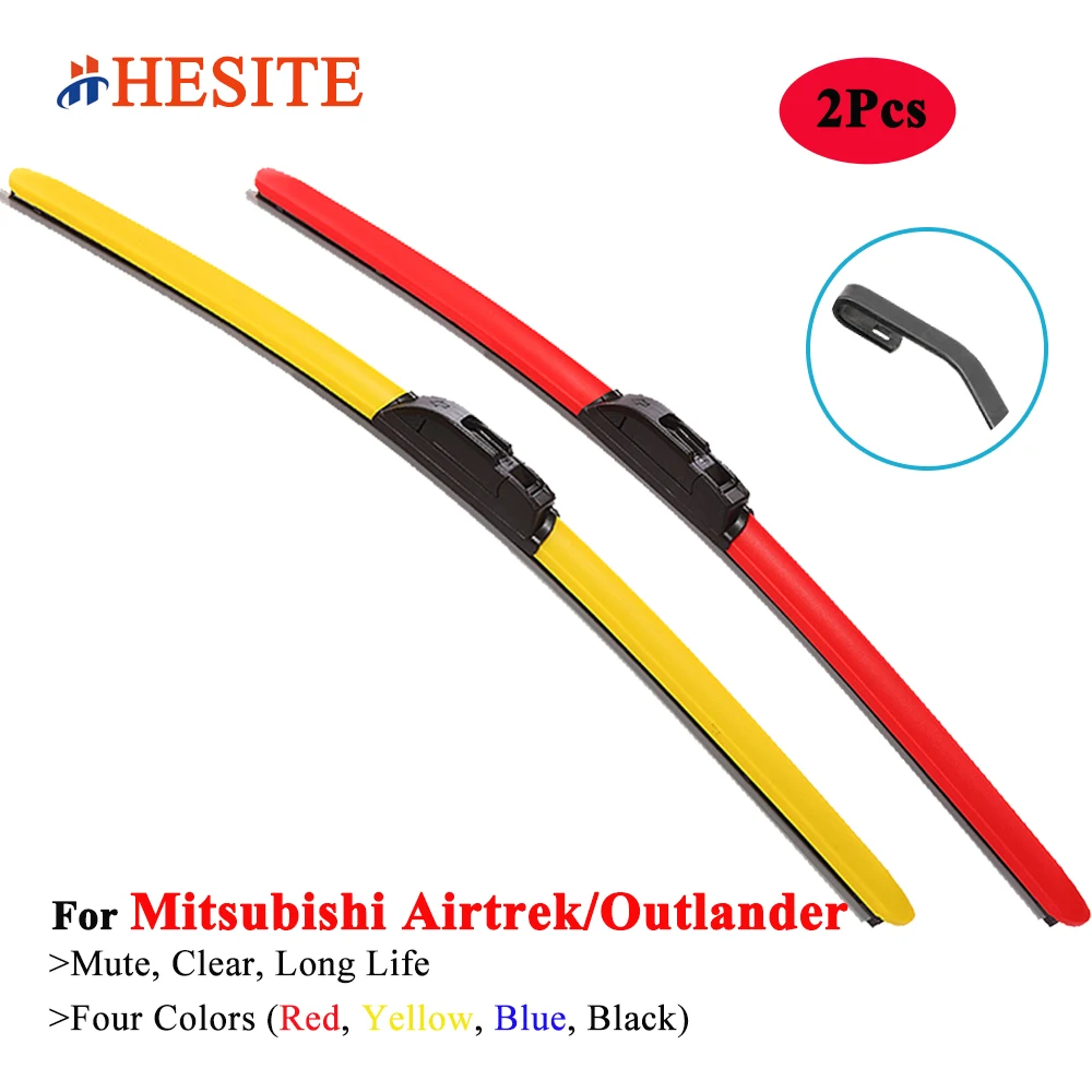Hesite Colorful Wiper Blades For Mitsubishi Outlander Airtrek Suv Cu Ze Cw Zg Zh Gg Gf Zj Zk Gn