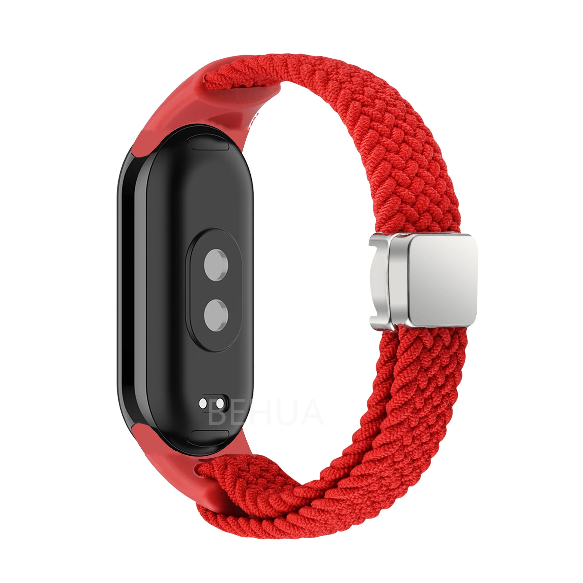 Braided Nylon Elastic Weave Smart Watch Band Strap in Multicolor
