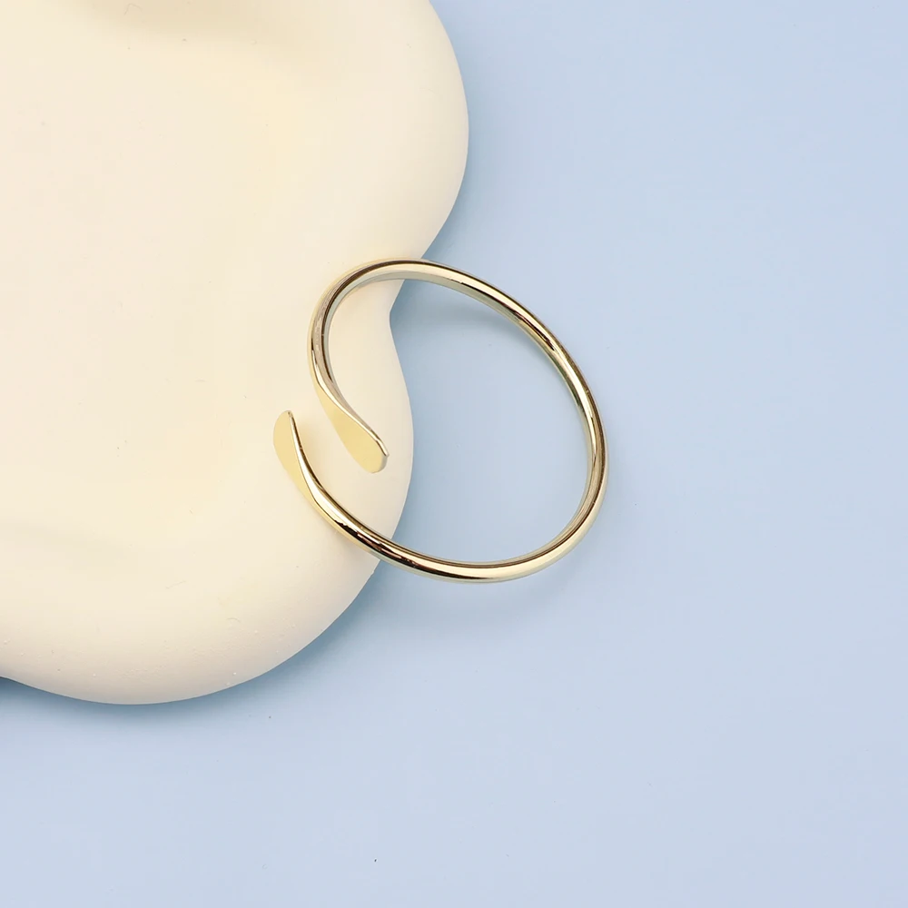 MYLONGINGCHARM 10pcs/lot blank Brass Stacking Bangles Smooth Oval Stacking Bracelet Open Cuff Bangles F1671 6