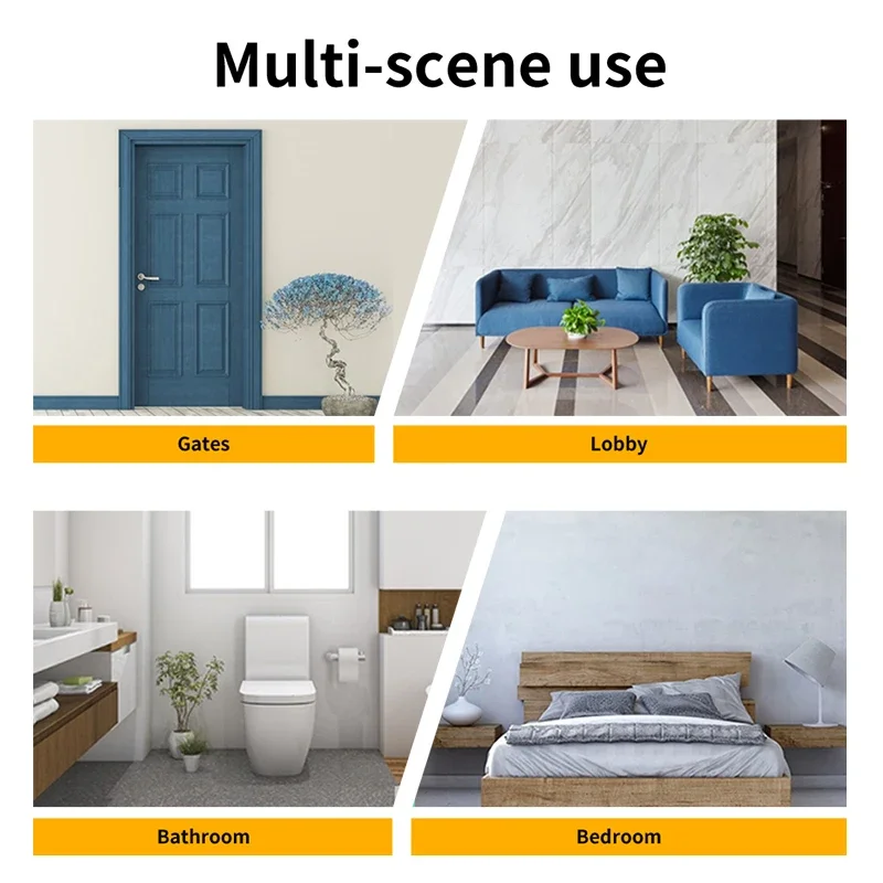 Punch Free Invisible Door Stopper Strong Magnetic Household Bedroom Bathroom Anti Collision Mute Floor Selflocking Stopper 1 PCS