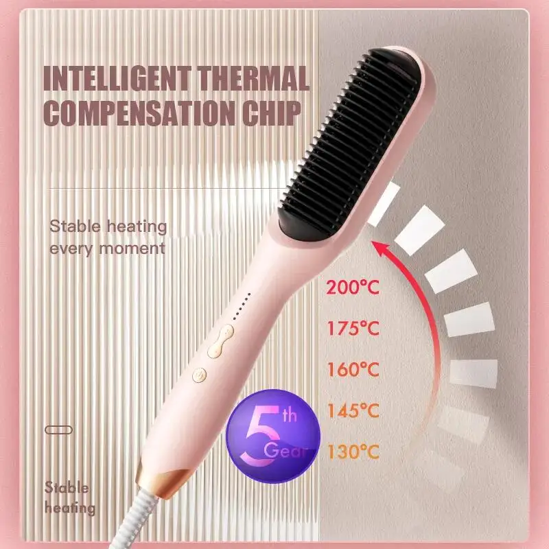 Hot Sale Mini Hair Straightener Hot Comb Hair Styling Tools Brush Straightener Comb Sale Mini Straighte