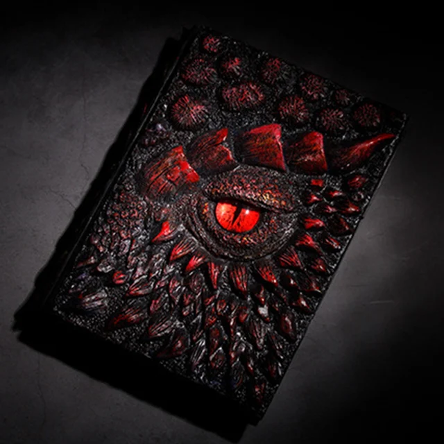 Vintage 3D Dragon Diary Book A5 Size
