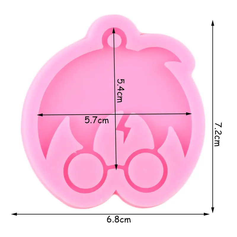 Shiny Anime Magic Boy Keychains Resin Epoxy Molds Boy Riding Broom Silicone DIY Sugarcraft Chocolate Mould silicone mold