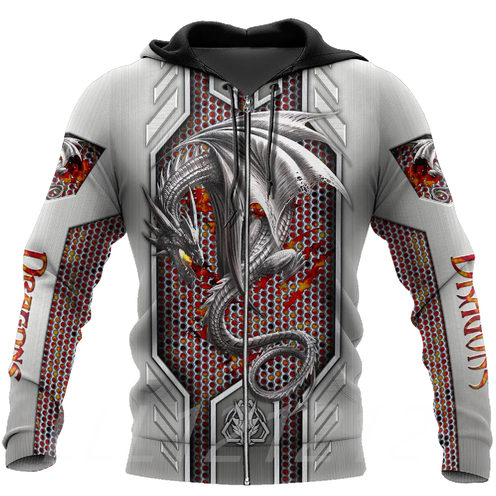 Detroit men's Casual 3D Zipper Hoodie Stitching Stripes Design Flame Wings  Print Red Wings Sweatshirt - AliExpress