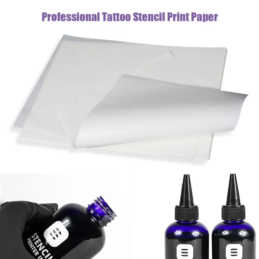 100/200/500pcs Tattoo Stencil Print Paper A4 For New Technology Tattoo Transfer Inkject Ink Transfer Machines Accessories tattoo transfer paper
