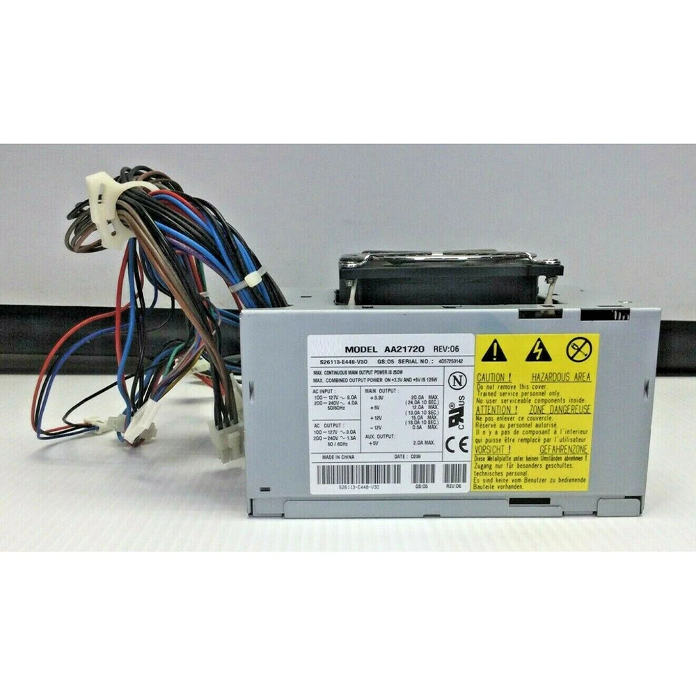 S26113-E448-V30 AA21720 250W ATX 20-PIN Switching Power Supply High Quality Fast Ship Works Perfectly 7 S26113-E448-V30 AA21720 250W ATX 20-PIN Switching Power Supply High Quality Fast Ship Works Perfectly - Image 5