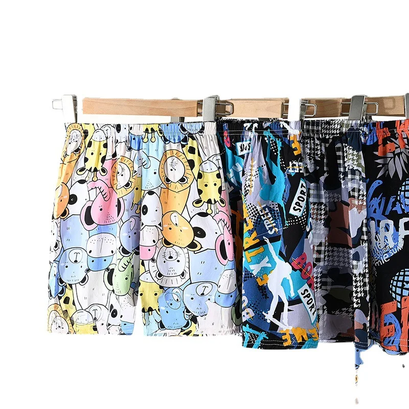 Summer New Summer Beach Pants Loose Silk Children Shorts