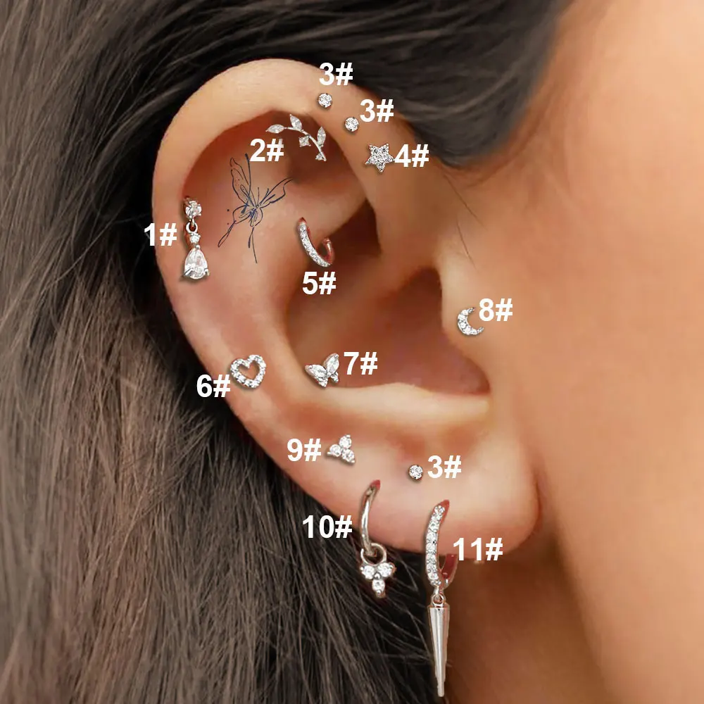 Tragus and helix earrings best sale