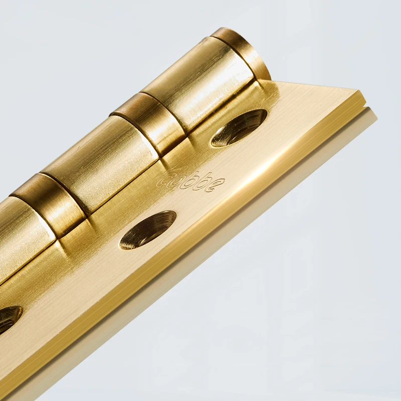 Stainless Steel Door Mute Hinge Wooden Door Hinge Solid Hinges Doors Hardware Brush Steel Gold Green Bronze Ivory White Option