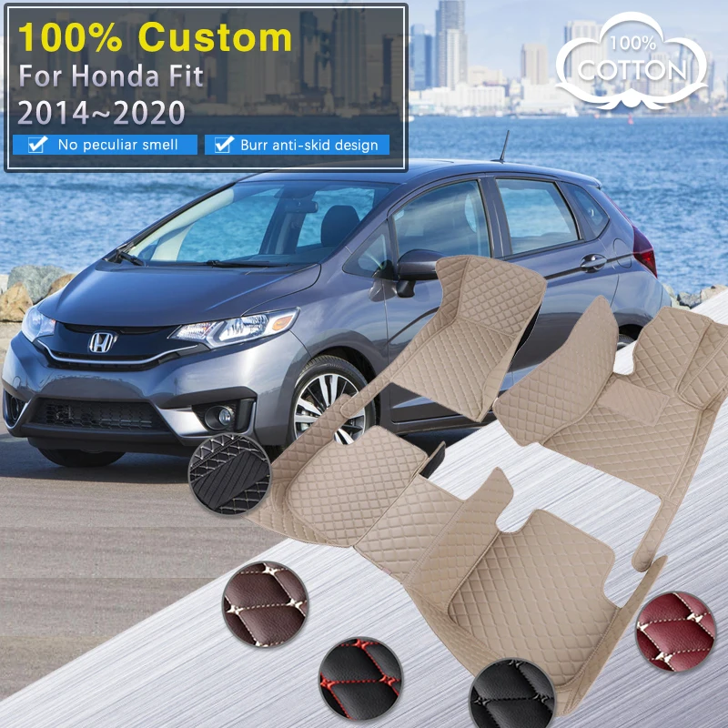 Car Floor Mats For Honda Fit Jazz GK3 4 5 6 7 20142020 Carpet Mat