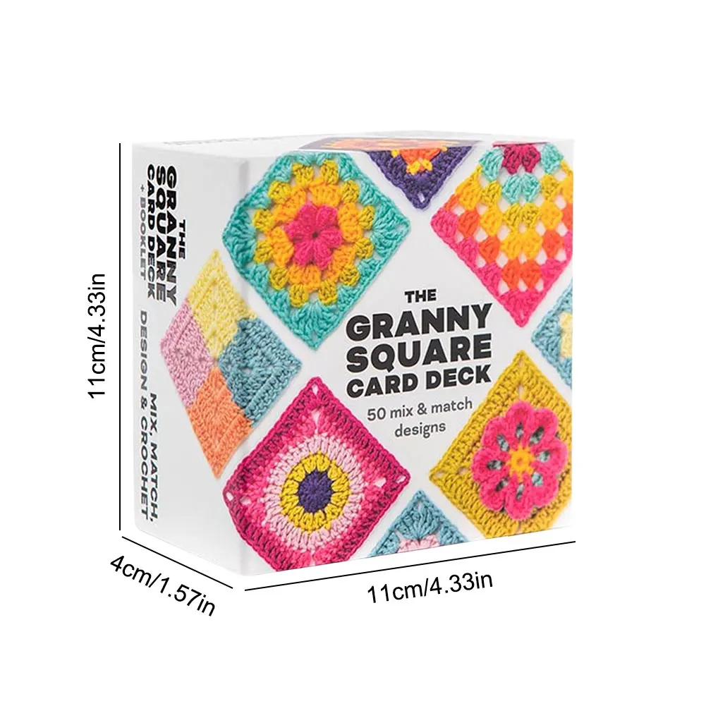 50 Mix & Matchs Designs Crochet Cards DIY Knitted Pattern Cards Set Crochet Patterns for Adults DIY Grandma Knitted Pattern Set