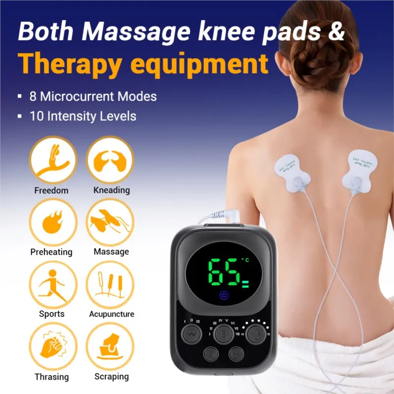 Electric Heated Knee Shoulder Massager Vibration Wireless Remote Control Removable Controller Leg Joint Muscle Relax