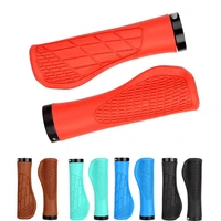 1pair Bicycle Handlebar Grip Rubber Bike HandleBar Cover Anti-Slip Shock Absorbing Lockable MTB Cuffs Cycling Accessories 1