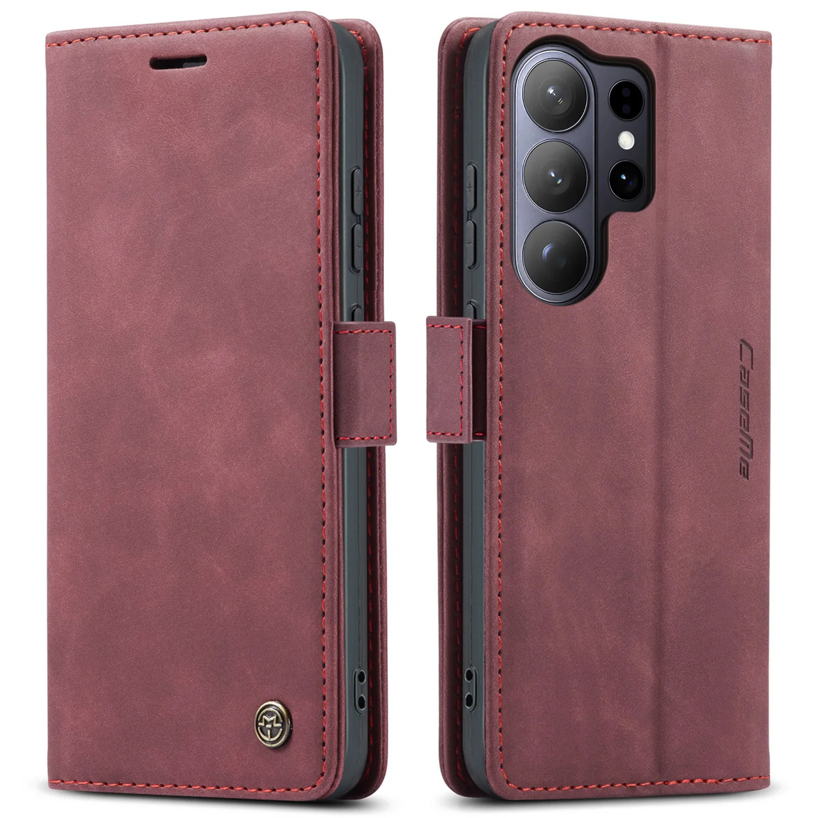 Luxury Leather Flip Purse Case with Stand and Card Holder