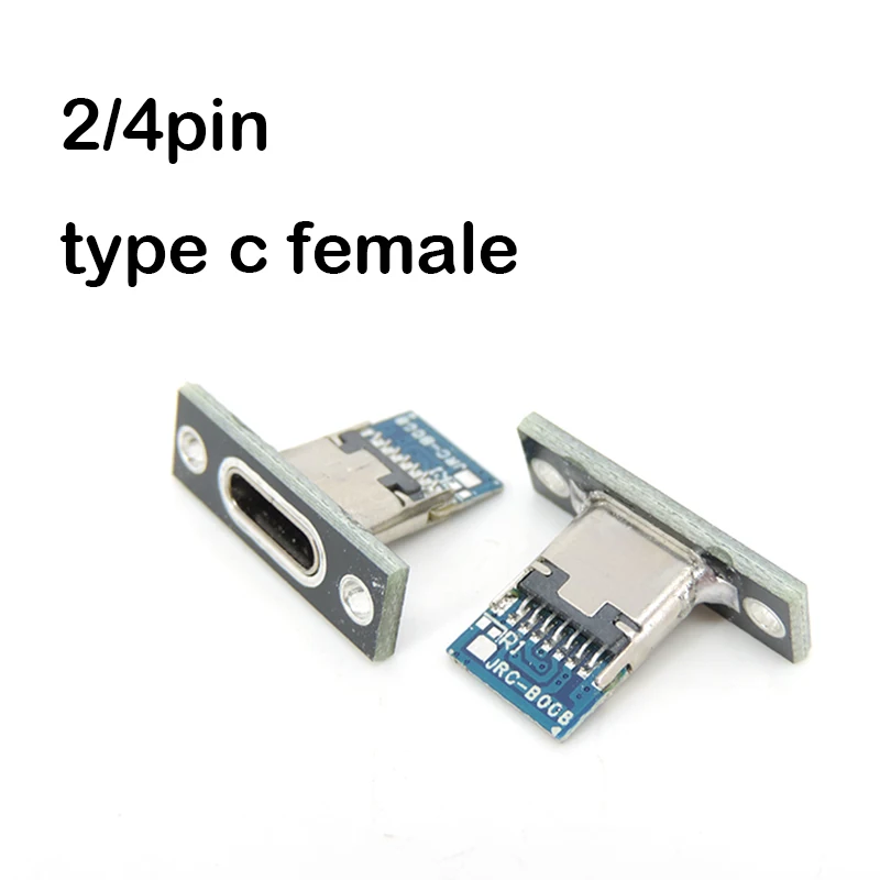 

2-контактный 4-контактный разъем USB Type-C 3.1 гнездовой разъем типа C для подключения зарядного порта USB 3.1 крепление типа c фиксирующая пластина E1
