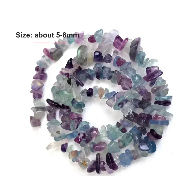 Natural Stone Beads for Jewelry Making - Irregular Crystal Quartz Gravel Beads, 16-Inch Strand