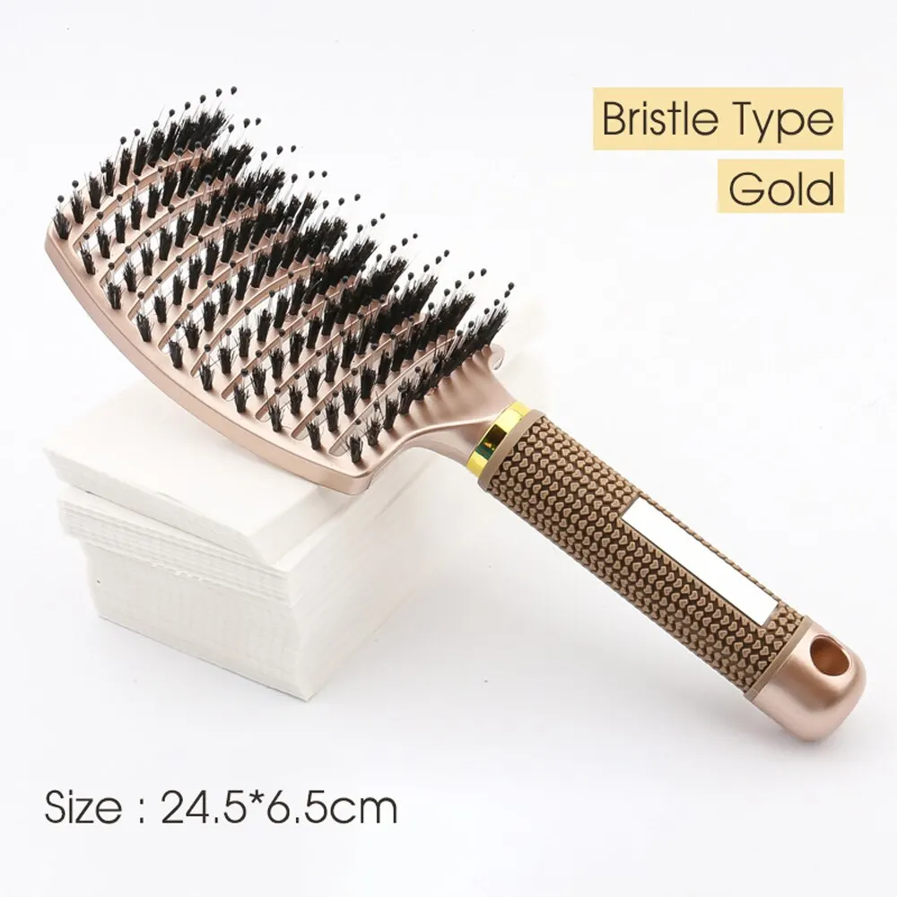 20 Pieces Mini Wet Hair Brush Travel Detangling Brush Soft Bristles Wet Dry  Hair Brush Kids Hair Brush for Most Hair Types with Ease Knots Without