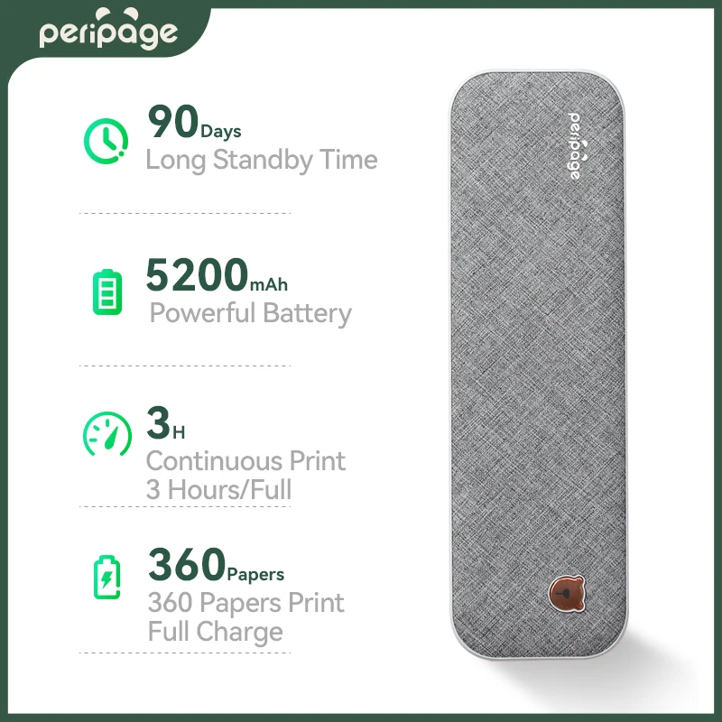 

Peripage A40 mini A4 Printer Paper for Phone Photo Document Office Use