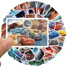 

10/30/50Pcs Disney Cars Lightning McQueen Stickers Waterproof Vinyl for Kid Stationery Scrapbooking Skateboard Laptop Stickers