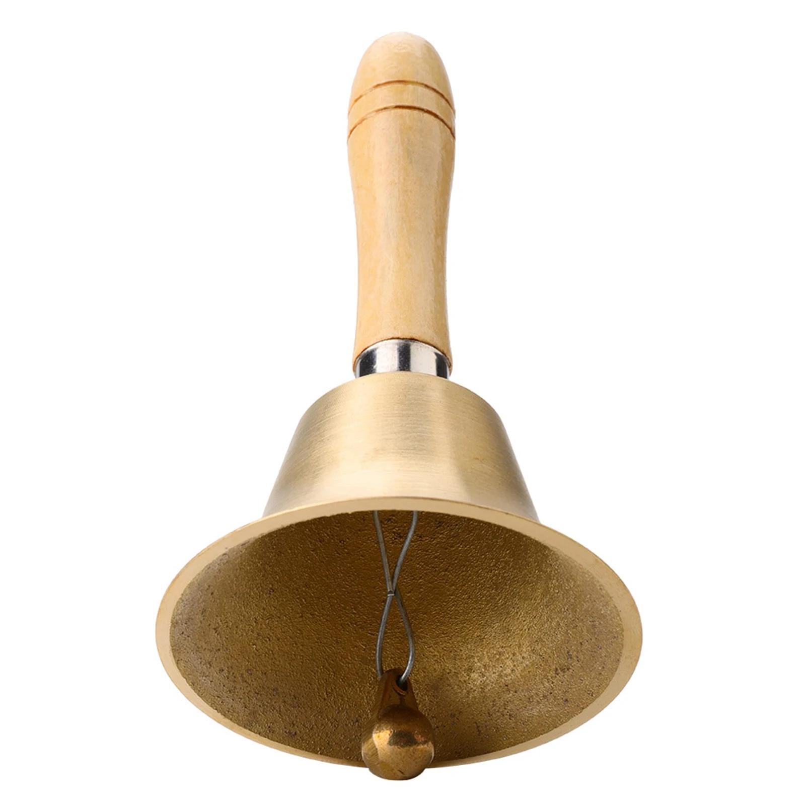 8CM Multi Functional Hand Bell Handbell With Wooden Handle For School Children Toy hand bell