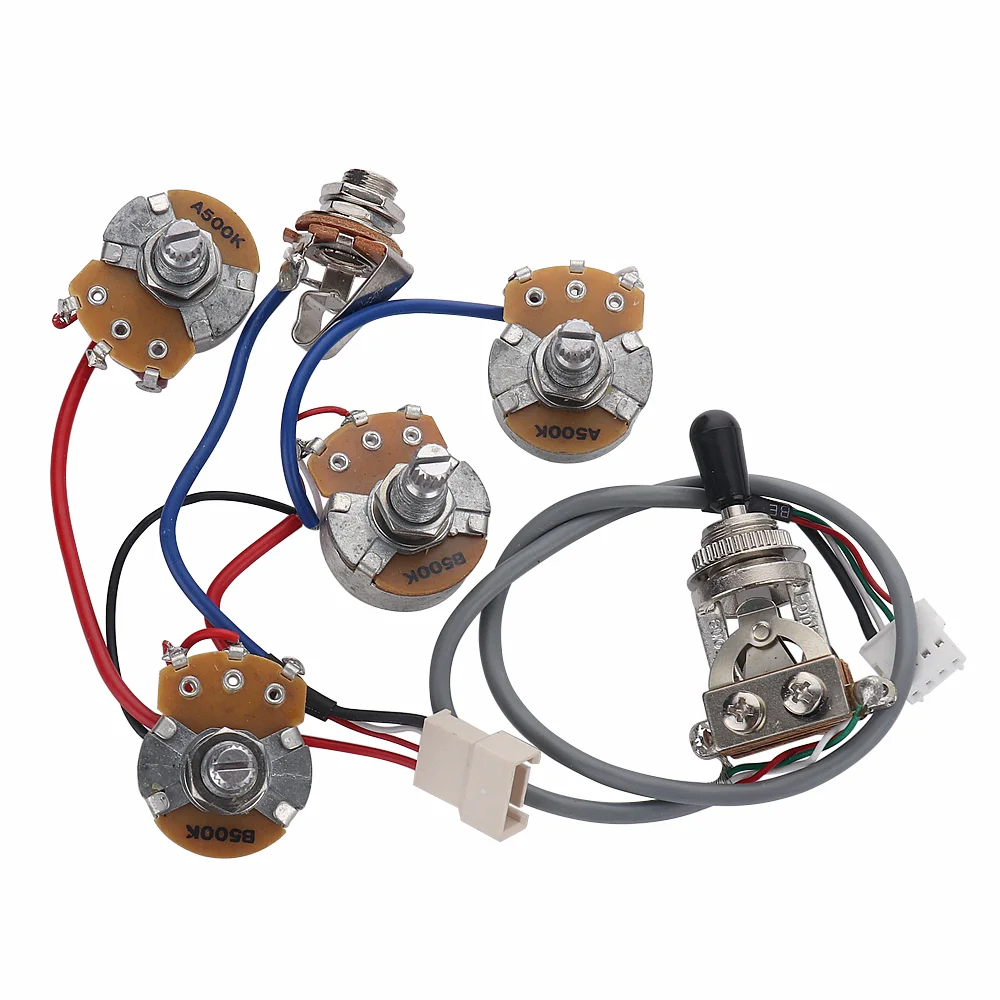 

Original Guitar Pickup Wiring Harness for EPI Les Paul SG Electric guitar parts（with 3 Way Toggle Switch /Pots /Jack ）