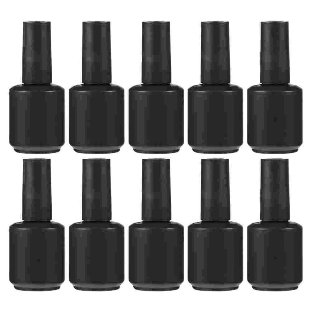 

Nail Bottles Polish Empty Glass Gel Bottle Brush With Containers Refillable Diy Clear Vials Holder Vails For Art Storage Makeup
