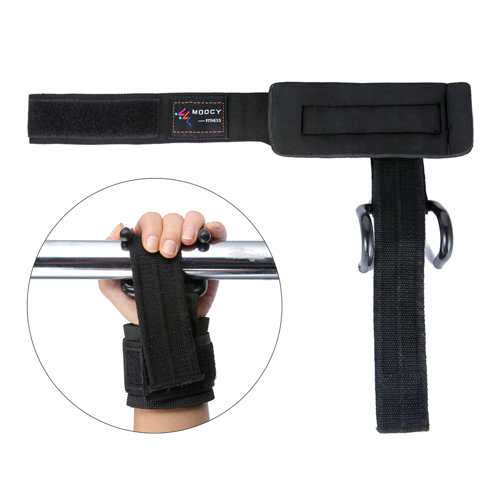Weight Lifting Hooks Straps Pull-ups Power Lifting Grips Fitness Workout Hooks Straps Powerlifting Pull-Up Support For Fitness 2