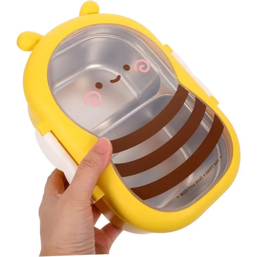 Colorful Stainless Steel Insulated Lunch Box with Dual Compartments