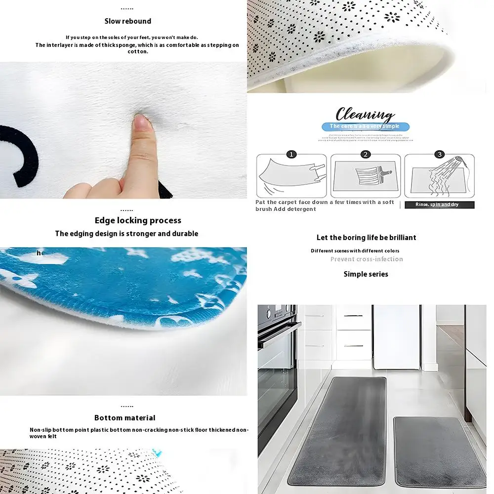 영화 Five N-Nights At F-Freddys2 플로어 매트 아늑한 플란넬 부드럽고 두꺼운 미끄럼 방지 매트 거실 침실 주방 장식 러그