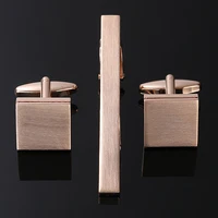 Classic men's French shirt cufflinks tie clips sets Laser metal drawing cuffs button clips business suit accessories wholesale 4