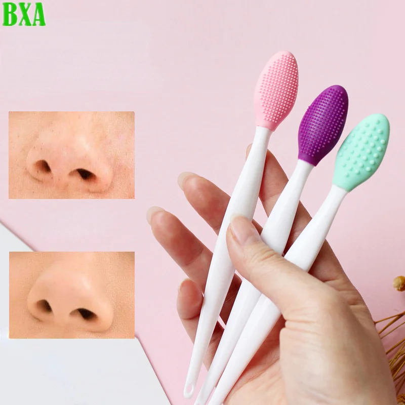 Nasal Wash Face Silicone Brush Beauty Skin Care Exfoliating Nose Clean Blackhead Removal Brushes