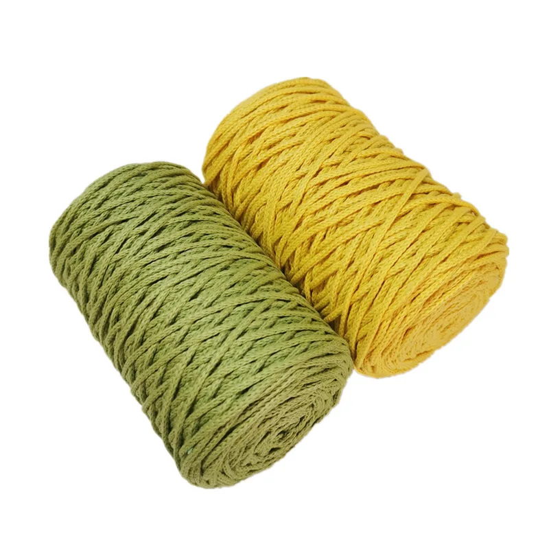 Factory Hollow cotton thread round strand yarn 100% cotton thread hand-woven diy cotton string wholesale 3mm 5
