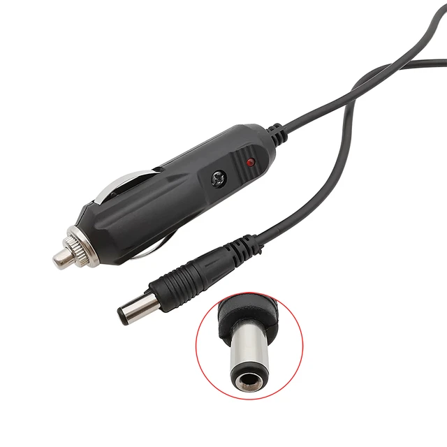 New 12V 5A DC Car Cigarette Lighter Charger With Fuse, Universal Power  Adapter DC Plug 5.5x2.1mm Cable 1.2m - AliExpress