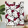 Cute Cartoon S-Sanrio Hello Kittys Printed Blanket Picnic Blankets Warm Blanket Soft and Comfortable Home Travel Birthday Gift 1