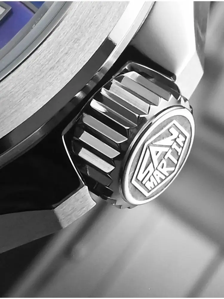 San Martin Official New 39mm Gradient Color Splicing MOP Dial Miyota 9015 Men Automatic Mechanical Watch Waterproof 100m SN0150 - Image 4