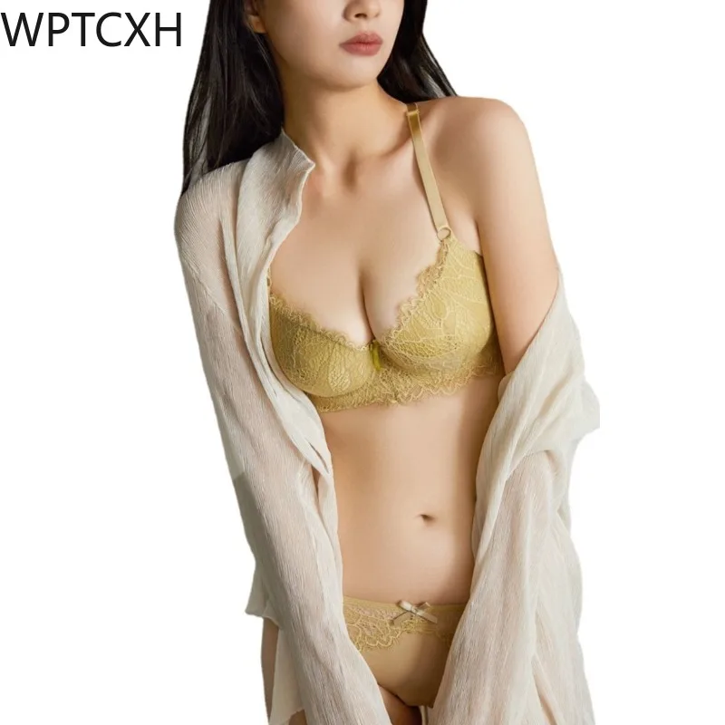 

Plus Size Sexy Bra Set Gather Thin Cup Brassiere Big Chest Gather Up 200 Pounds Underwear Comfortable Ladies Lingerie Suits