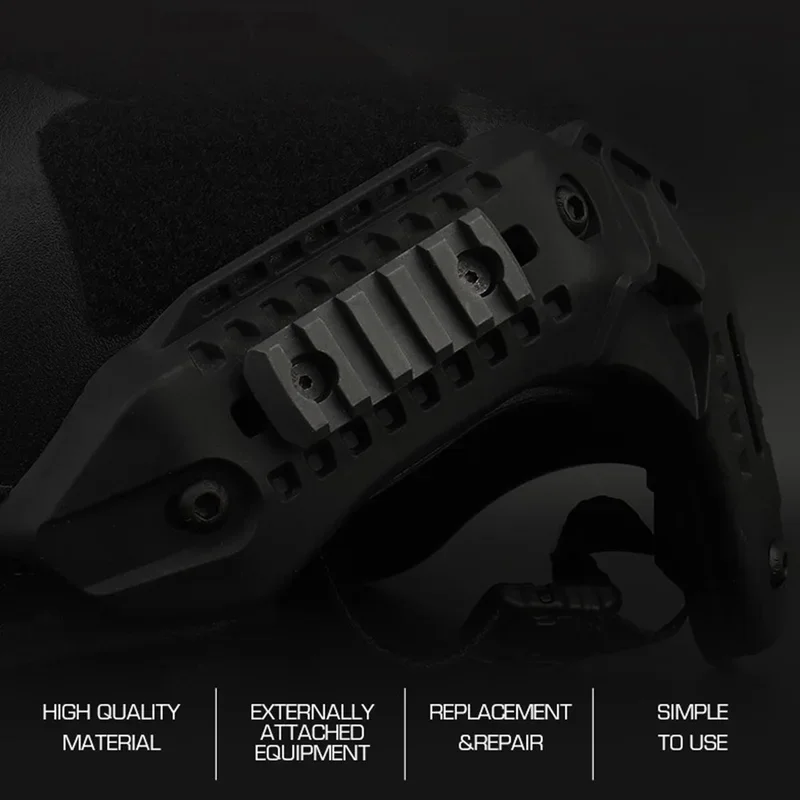 Tactical Nylon Helmet Mount Rail, Paintball Helmet Accessories, Side Rail Mount Adapter For
