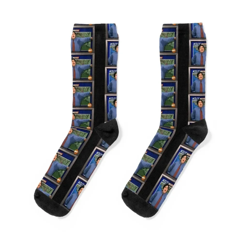 

Josh Nichols On The Weather Socks gift cartoon Luxury Woman Socks Men's