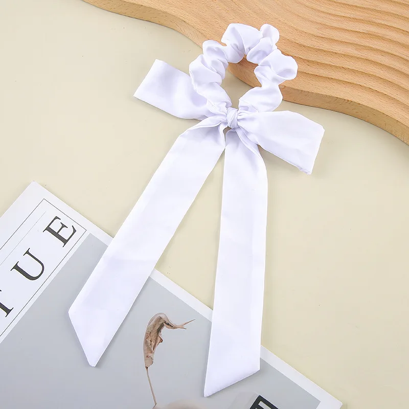Luxurious Versatile Bow Streamer Headband – Elegant Soft Elastic Retro Hair Accessory
