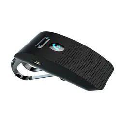 Wireless Bluetooth Handsfree Car Audio Receiver with HiFi Speaker and Noise Cancelling Sun Visor Clip (Bluetooth 5.0)