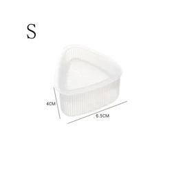 Triangular Sushi Rice Ball Maker Mould Set - Transparent Kitchen Gadget for Easy Onigiri Preparation (1PC  S)