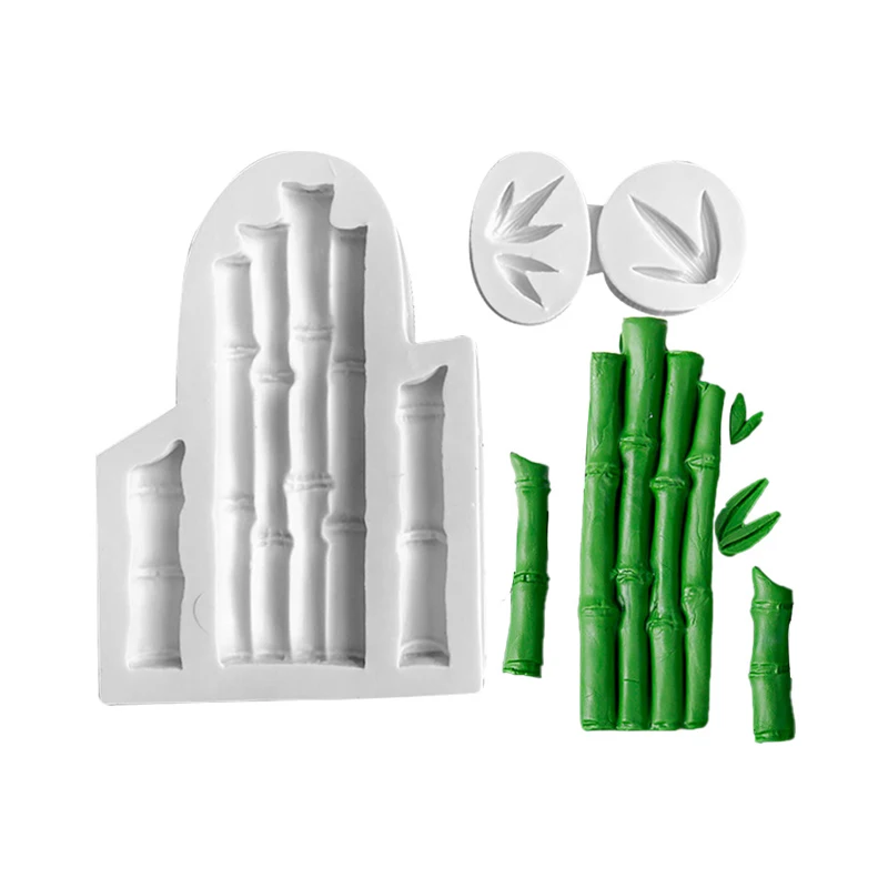 

Bamboo Leaves Silicone Mold Fondant Cake Decorations Decorate Chocolate Dessert Pastries Confectionery Kitchen Baking Utensils