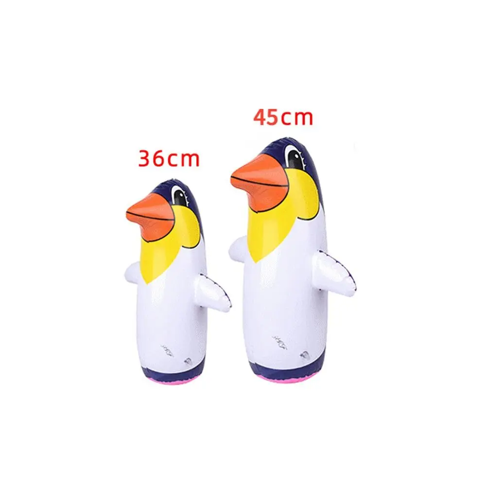 Cute Eco-friendly Materials Inflatable Toys Cartoon Pattern Thickened Penguin Tumbler Durable Inflatable Tumbler Children