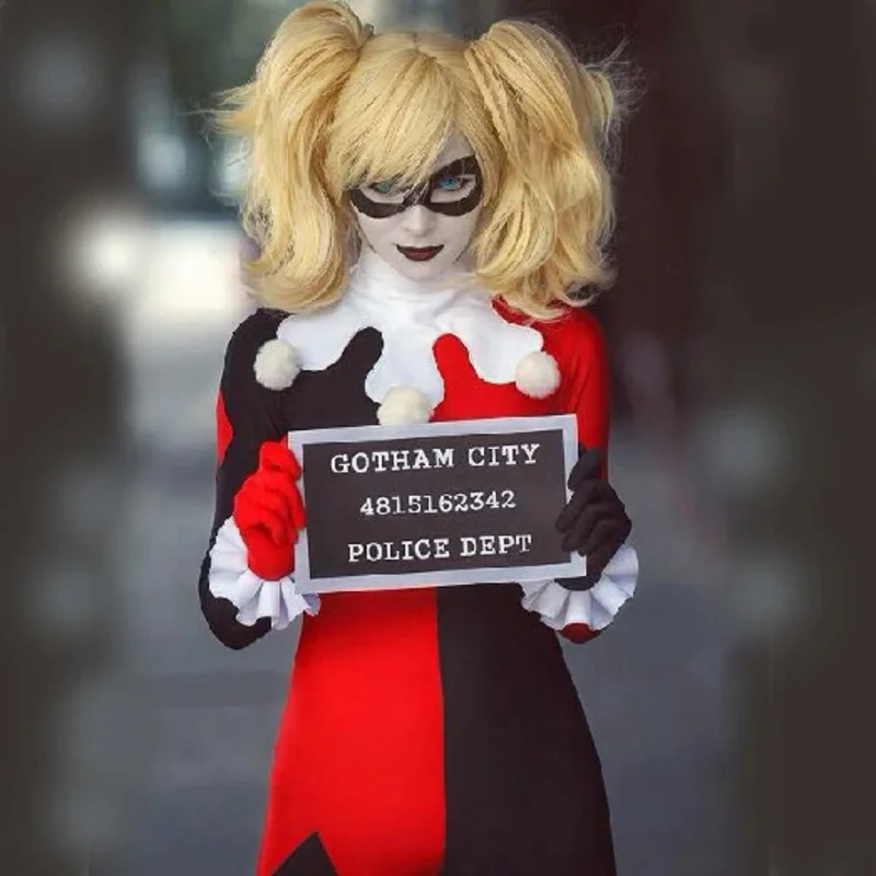 

Adult Classic Harleyquinn Cosplay Costume Fantasia Halloween Costumes For Women